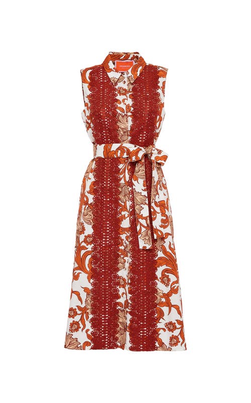 La Doublej Tootsie Dress With Lacey Ribbons Reef White In Reef White
