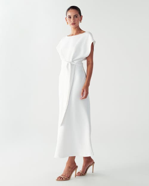 Willa Shauna Midi Dress In White