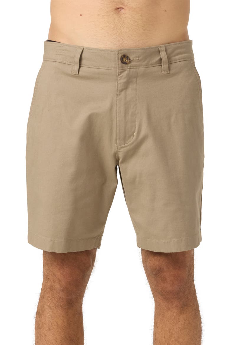 Jay Stretch Cotton Shorts, Main, color, KHAKI