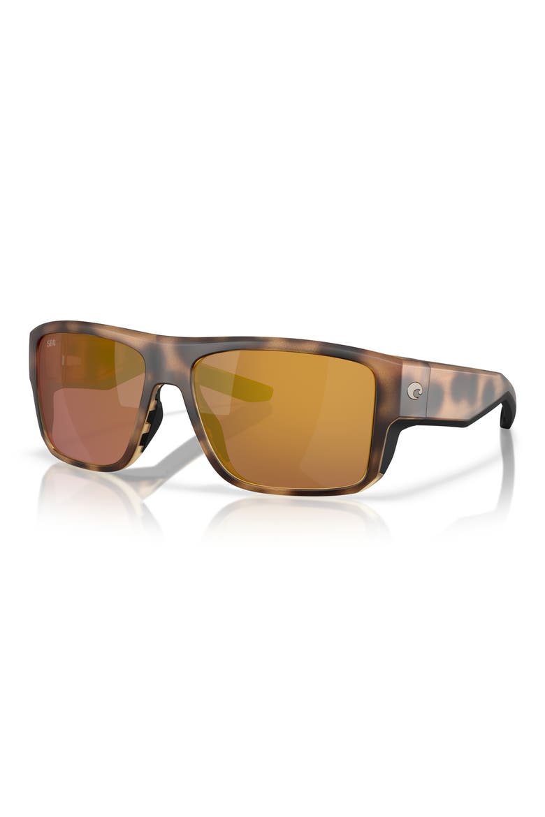 Taxman 59mm Polarized Square Sunglasses, Alternate, color, MATTE TORTOISE/ GOLD
