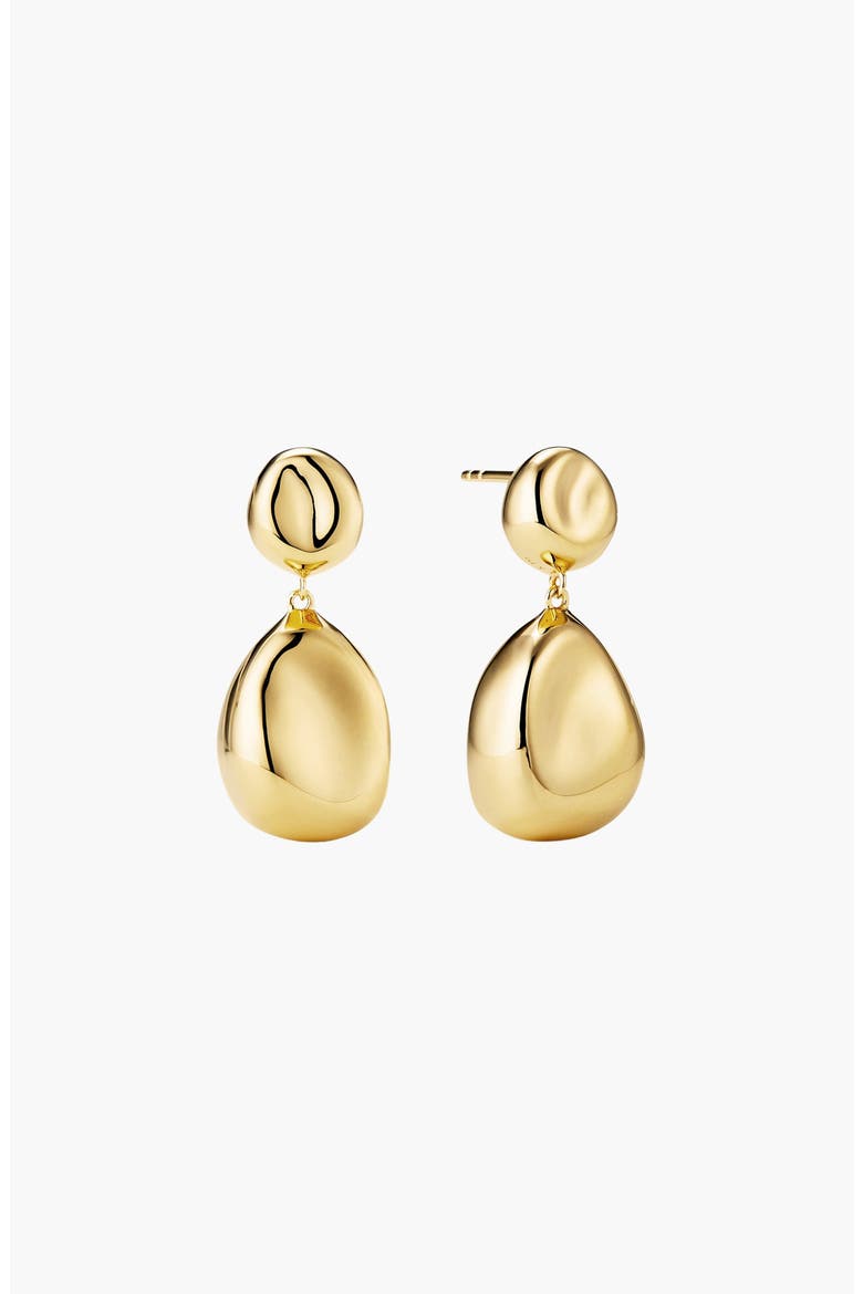 Dôme Pebble Earrings, Main, color, 18k Gold Vermeil