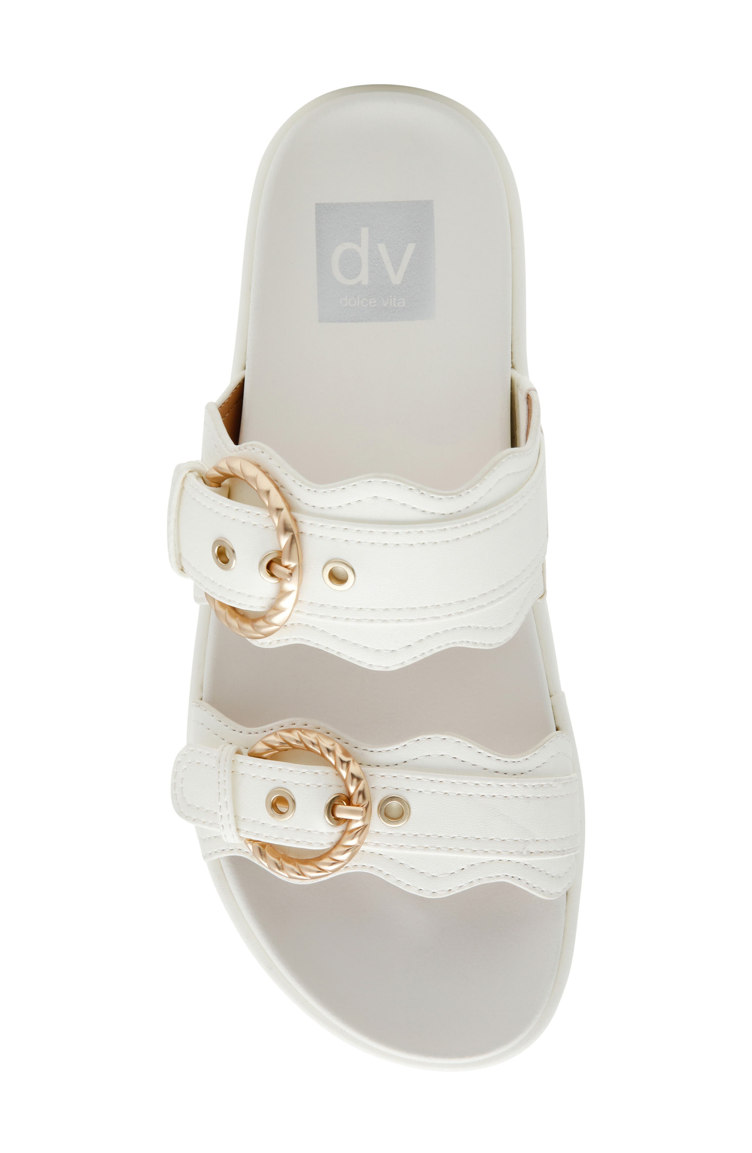 Serpent Platform Slide Sandal, Alternate, color, WHITE SMOOTH