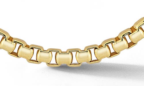 Yield Of Men Rounded Box Chain Necklace In Gold