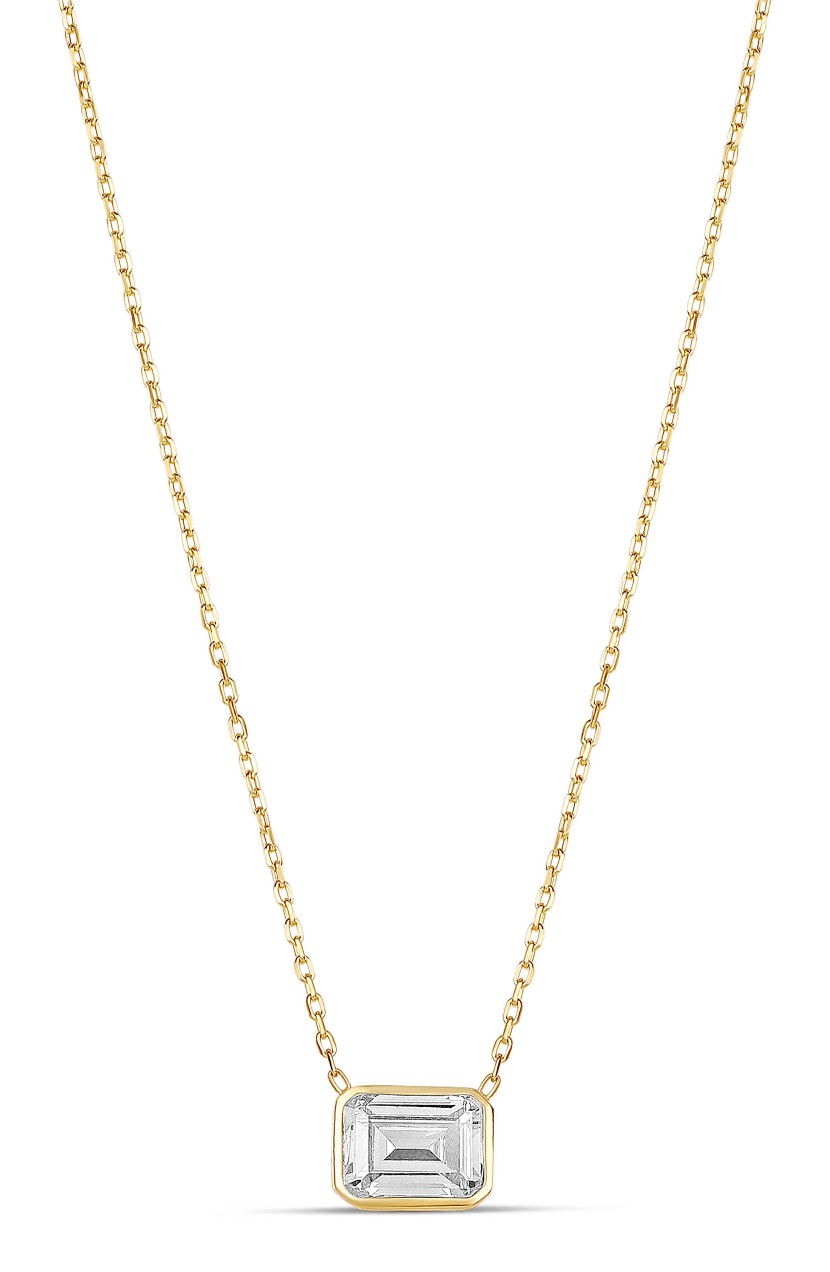GOLD/ WHITE/EMERALD CUT