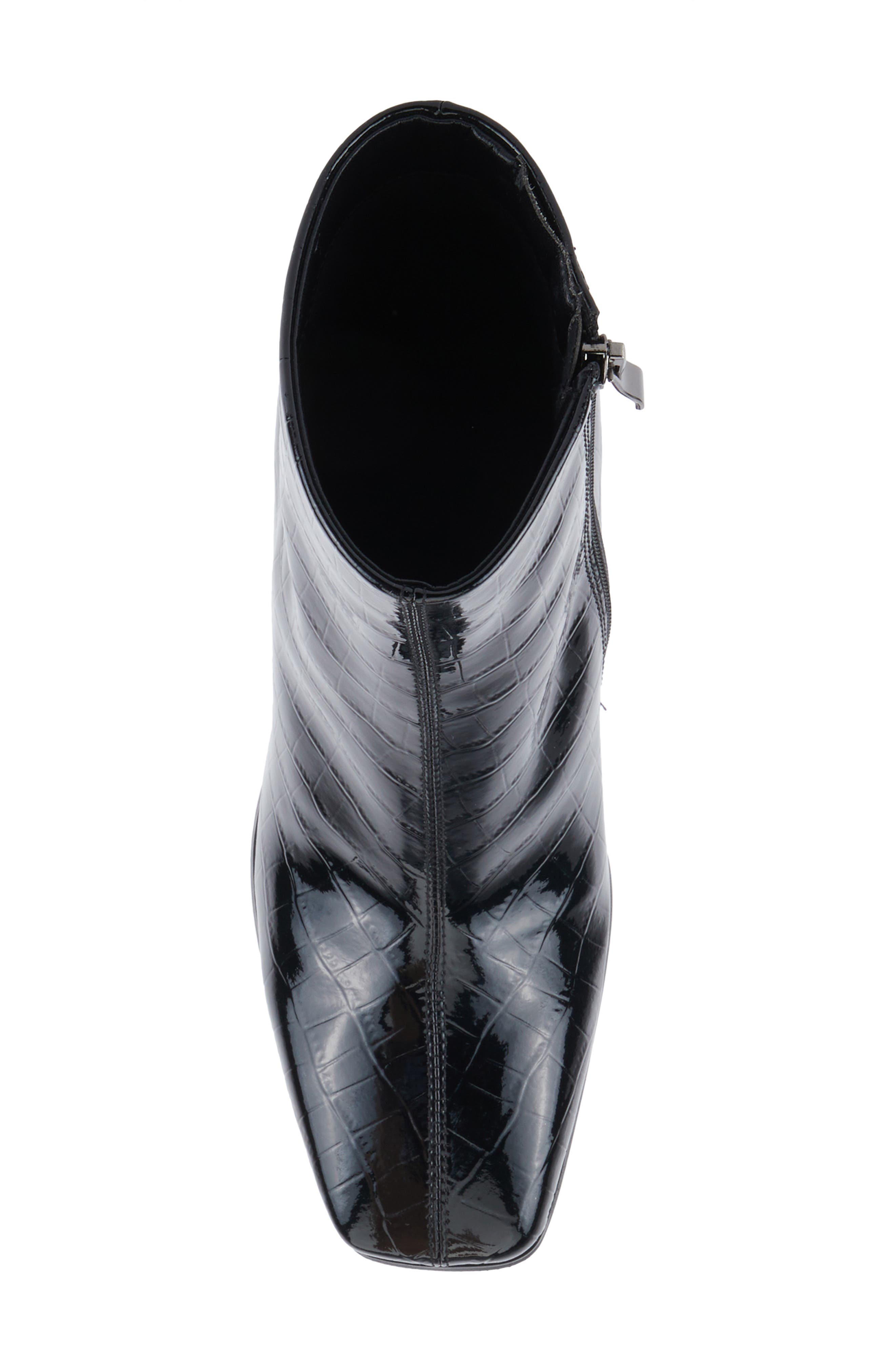 AZURA BY SPRING STEP Longoria Square Toe Bootie, Alternate, color, Black Patent