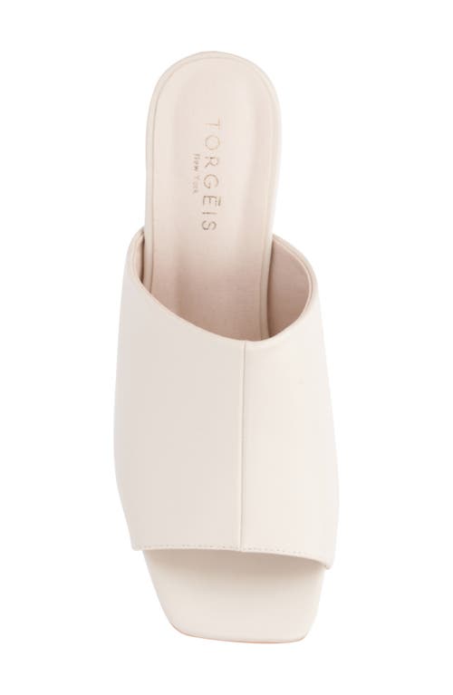 Torgeis Idina Square Toe Mule In Ivory