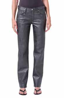 AGOLDE Slim Fit Recycled Leather Pants