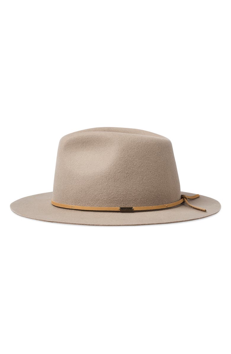 Brixton Wesley Wool Felt Fedora, Alternate, color, 