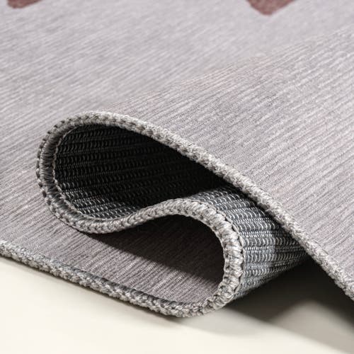 Jonathan Y Chayton Minimalist Geometric Machine-washable Area Rug In Brown