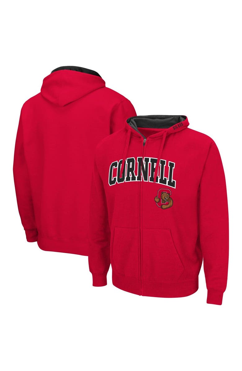 COLOSSEUM Men's Colosseum Red Cornell Big Red Arch & Logo 3.0 Full-Zip Hoodie, Main, color, Red