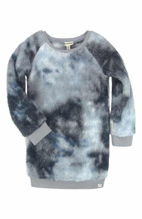Appaman Kids' Avina Long Sleeve Faux Fur Dress