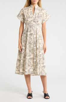Safari Drop Shoulder Midi Dress