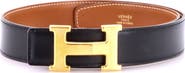 Pre-Owned Hermes Constance Reversible Belt Leather Medium