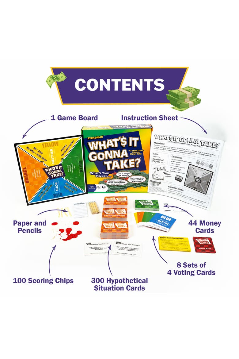 What's It Gonna Take Board Game, Alternate, color, Multicolored