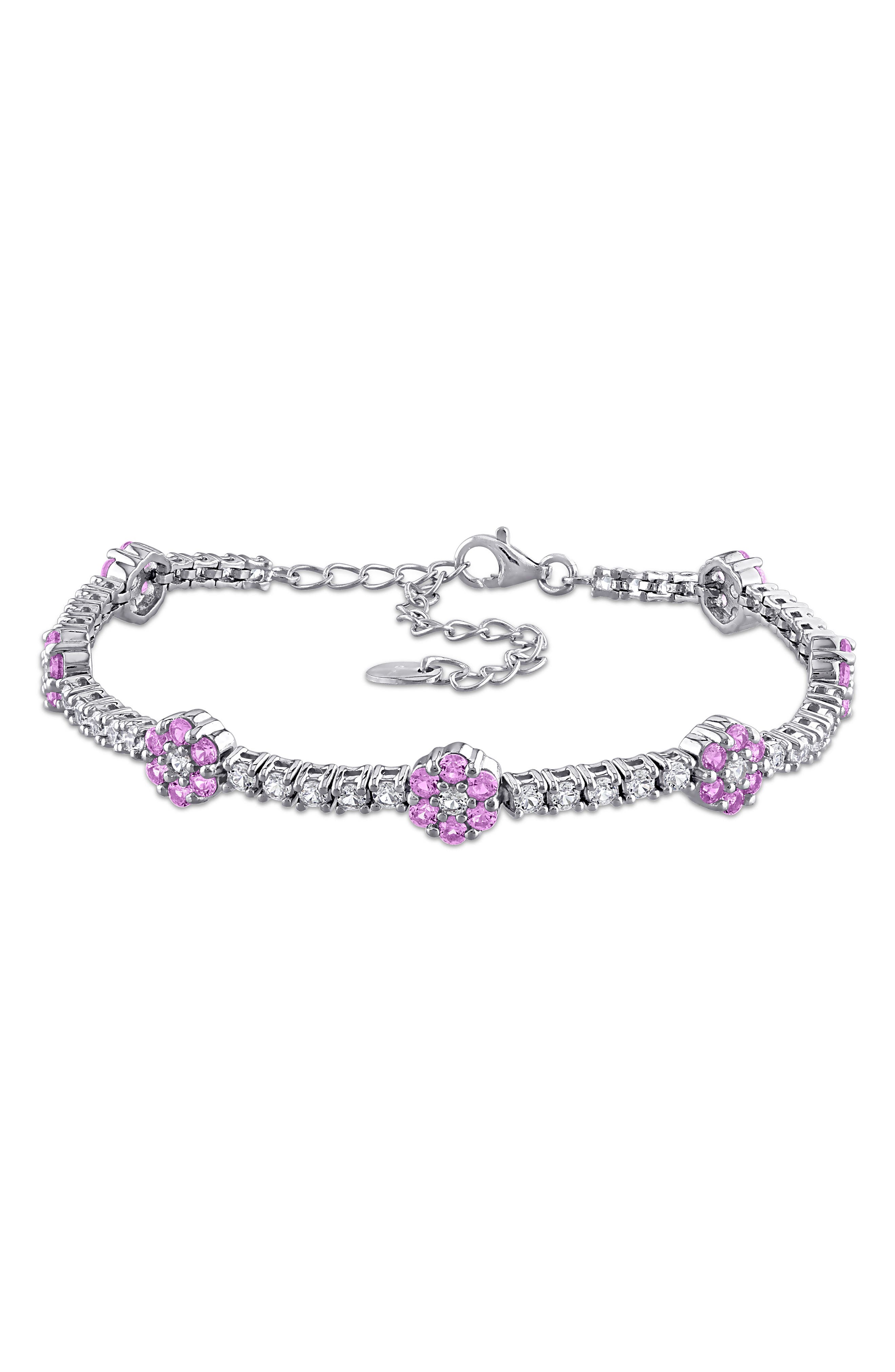 Sapphire Flower Bracelet