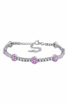 Sapphire Flower Bracelet