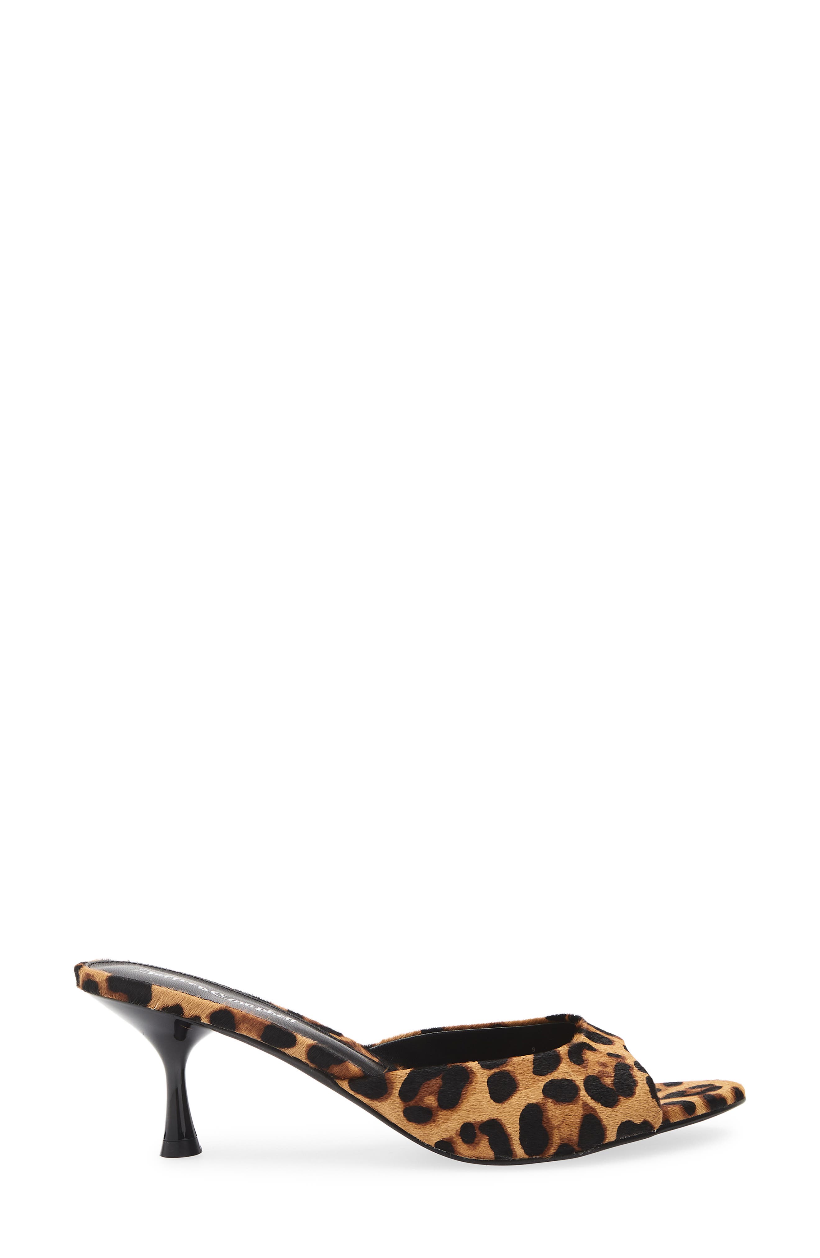 Jeffrey Campbell Spy-Kid Slide Sandal, Alternate, color, Tan Brown Cheetah