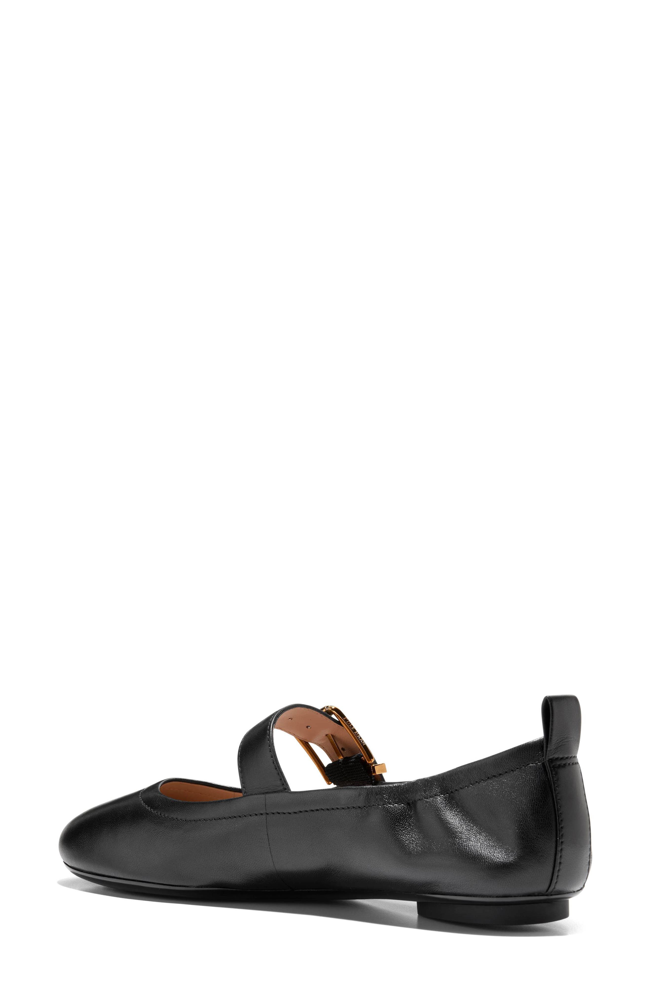 Cole Haan Graclyn Mary Jane Ballet Flat, Alternate, color, Black Leather