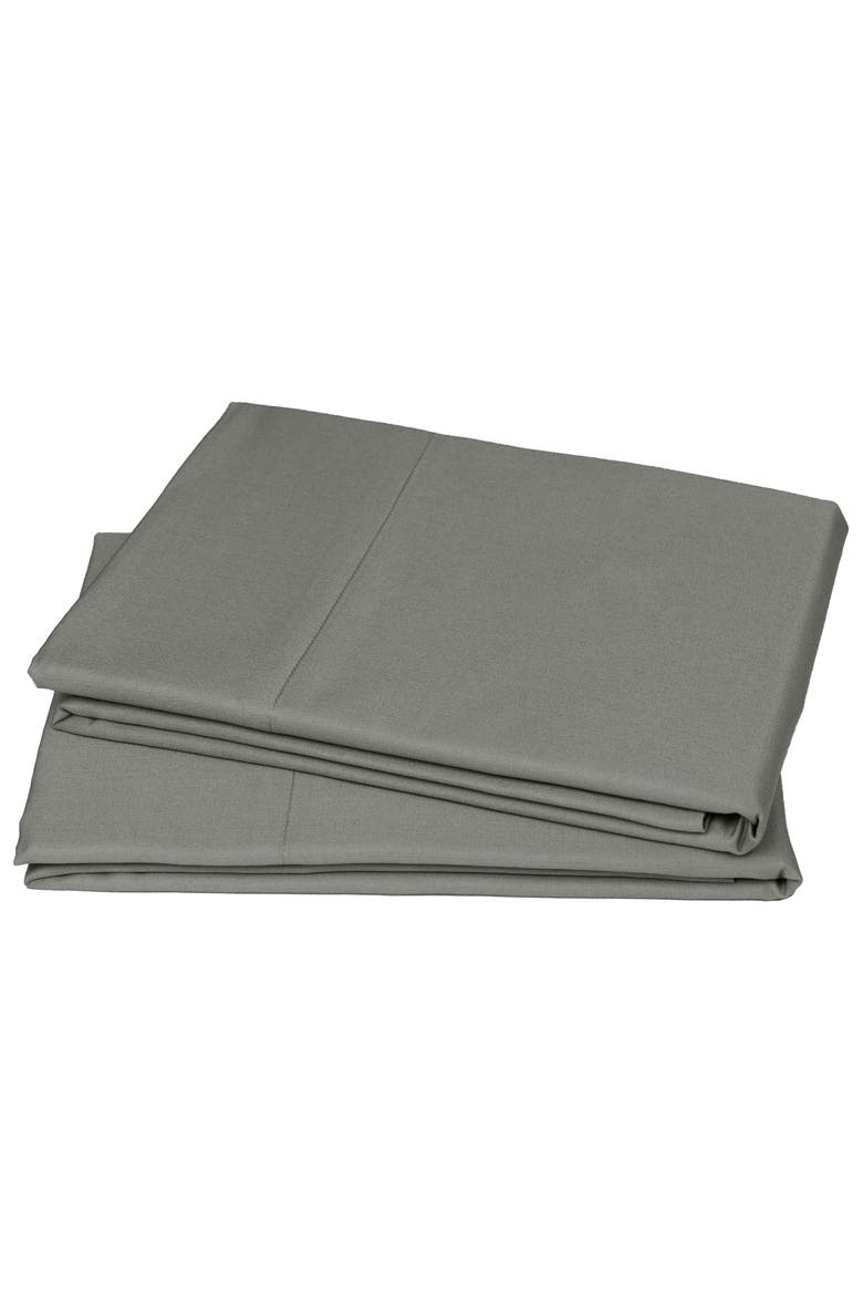 Set of 2 Pillowcases - Grand Indulgence 1000 Thread Count 100% Cotton Sateen, Main, color, Grey
