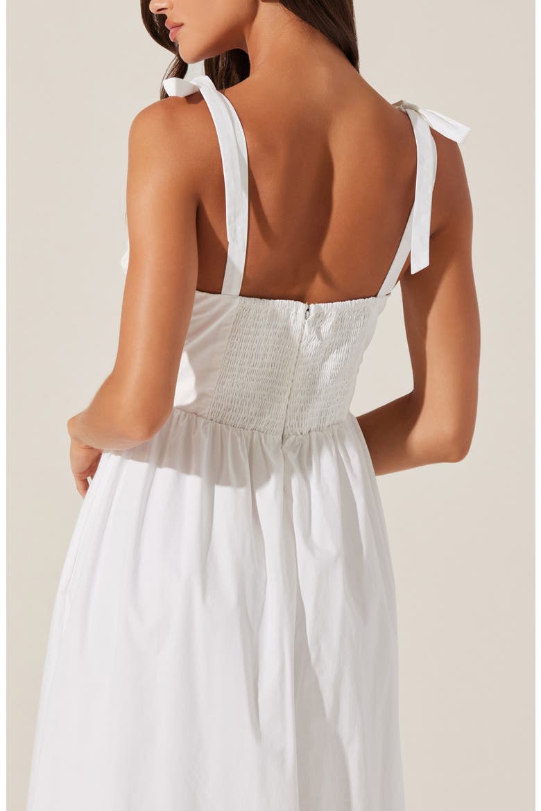 Helia Sleeveless A-Line Dress, Alternate, color, WHITE