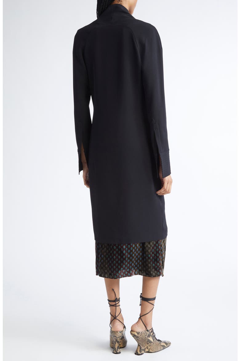 Delsey Long Sleeve Midi Dress, Alternate, color, BLACK