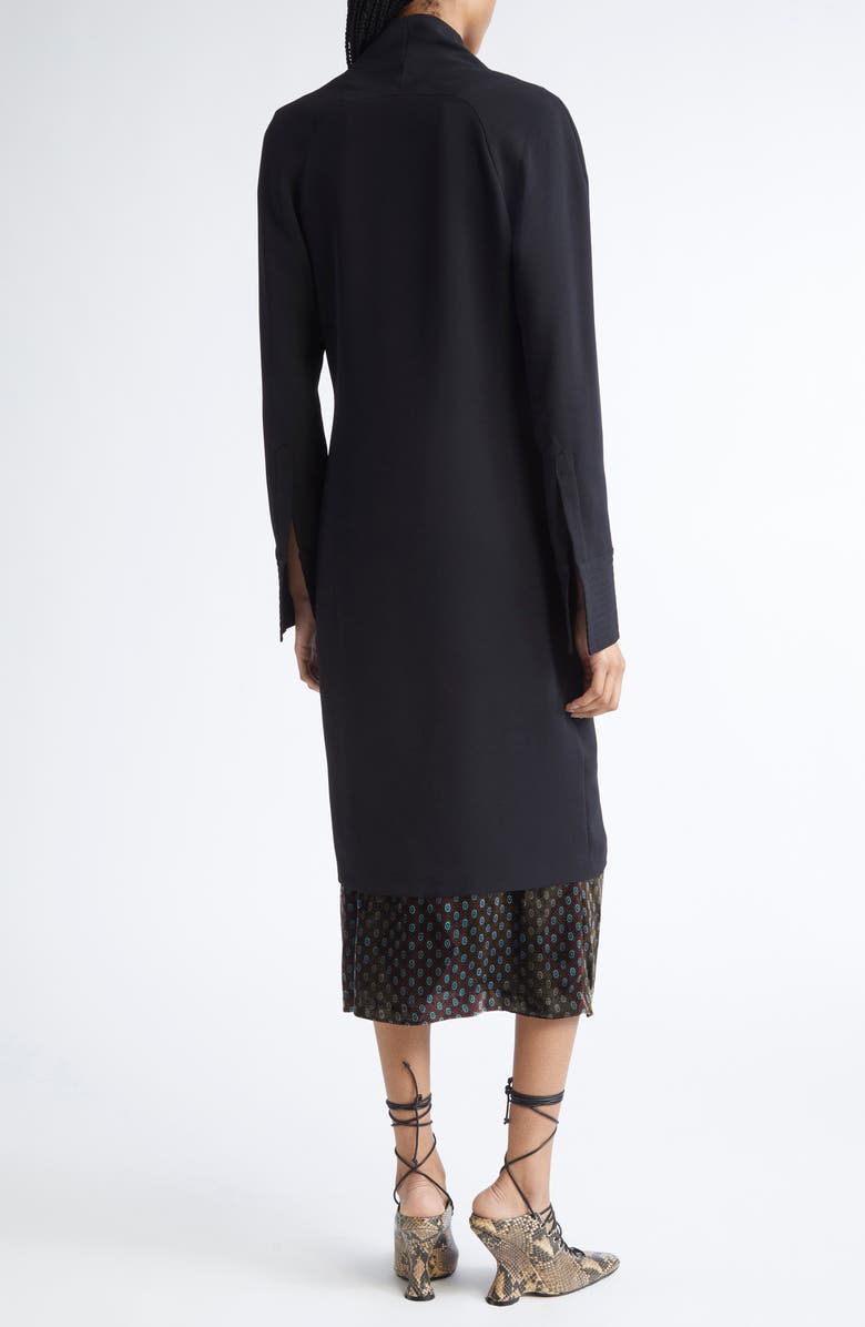 Dries Van Noten Delsey Long Sleeve Midi Dress, Alternate, color, Black