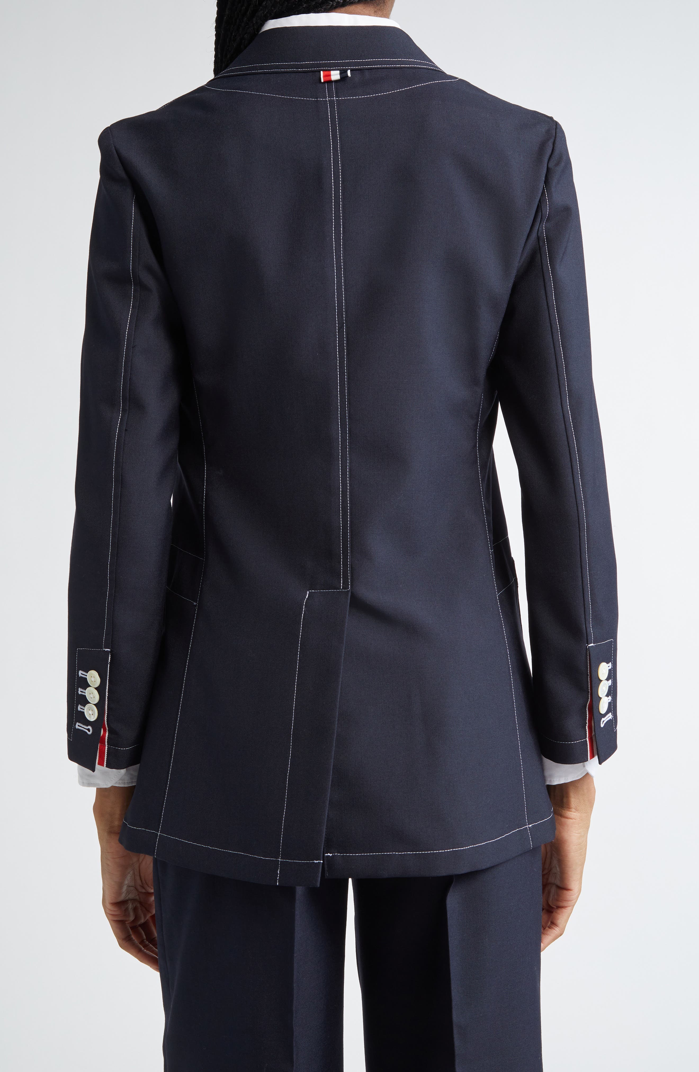 Topstitched Longline Blazer - image 2