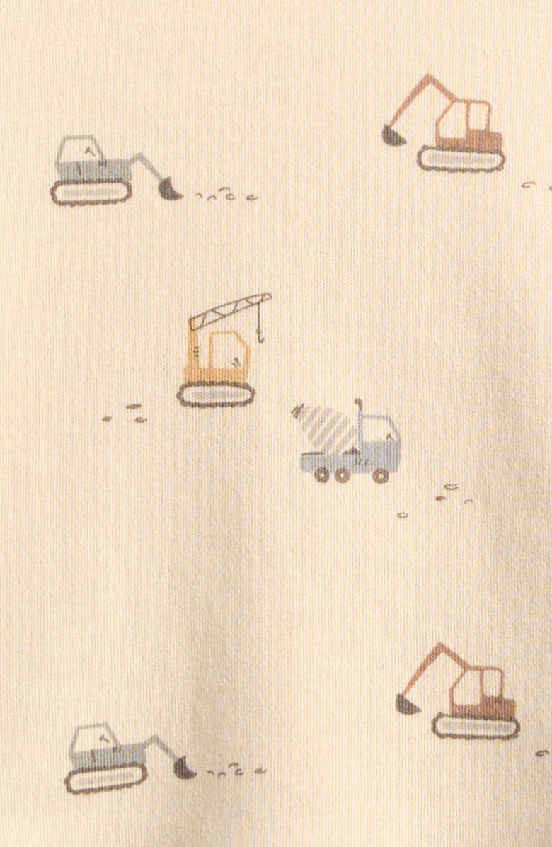 QUINCY MAE Frankie Construction Print T-Shirt & Shorts Set, Alternate, color, Natural