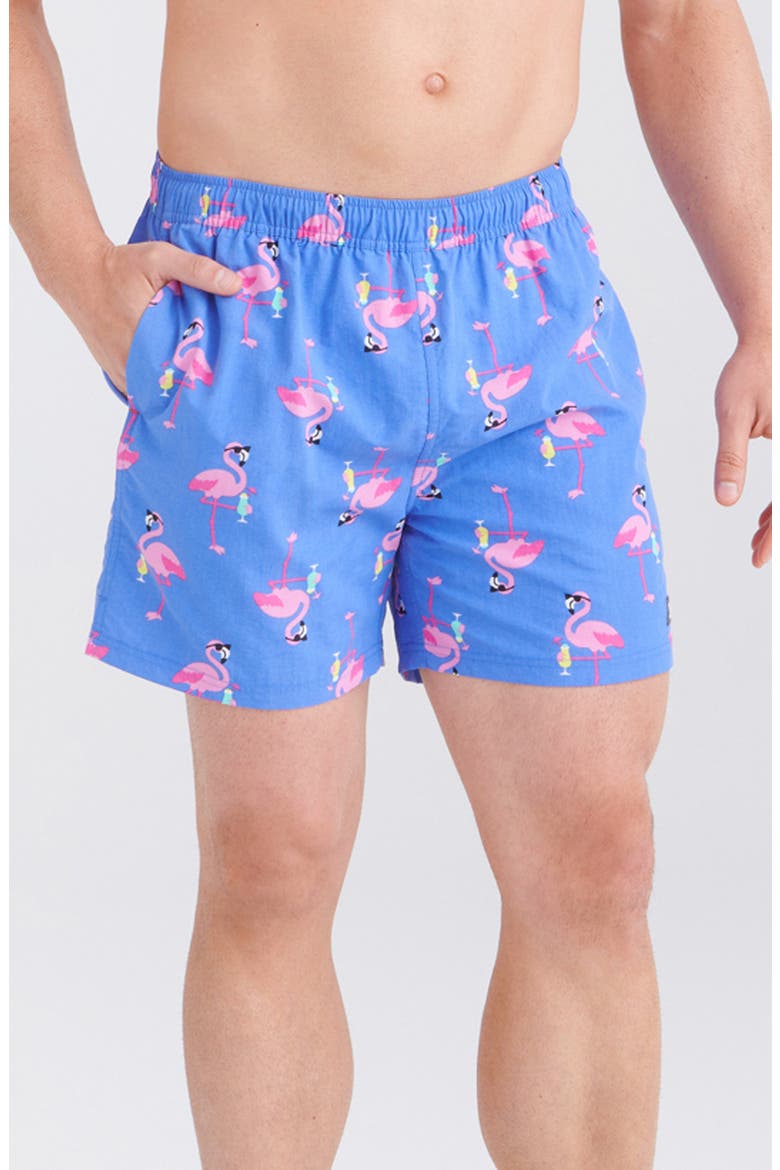 Go Coastal 2-in-1 Volley Swim Shorts, Main, color, FLOCKTAIL HOUR-SPORT BLUE
