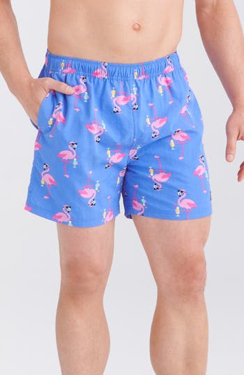 Saxx Go Coastal 2-in-1 Volley Swim Shorts In Flocktail Hour-sport Blue