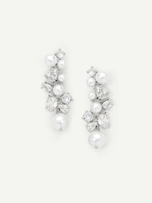 Olive & Piper Serena Drops In Silver