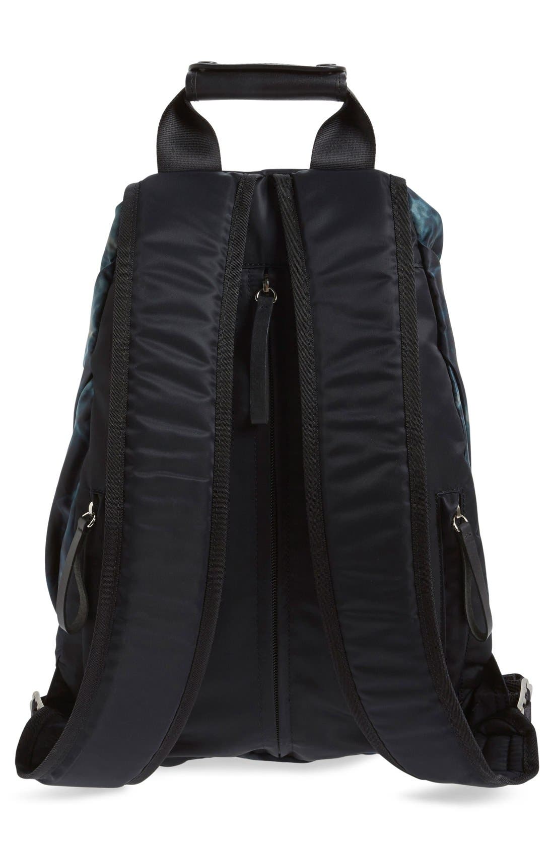 Y's by Yohji Yamamoto 'Tuck' Nylon Backpack, Alternate, color, 