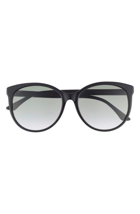 56mm Oval Gradient Sunglasses