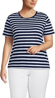 Lands' End Supima Cotton Crew Neck T-Shirt
