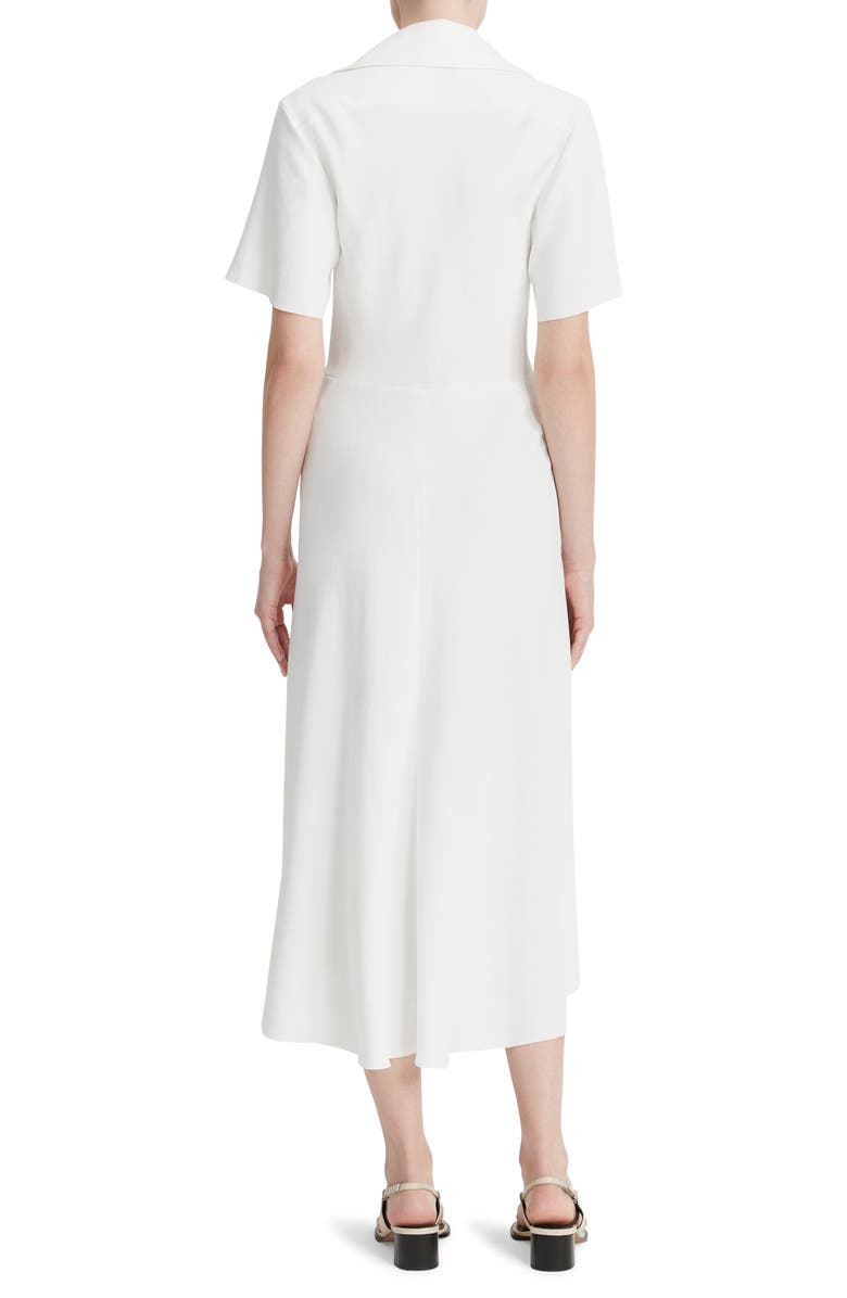 Vince Front Zip Polo Midi Dress, Alternate, color, 101Owh-Off White