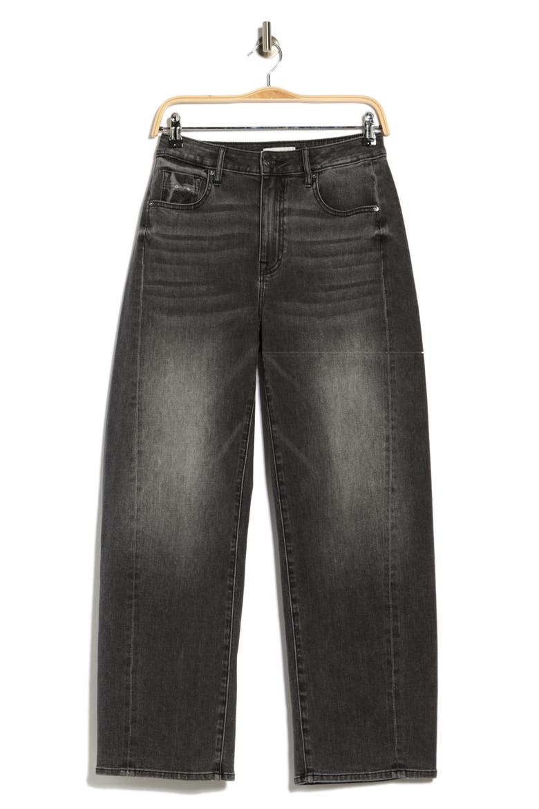 Barrel Leg Jeans, Alternate, color, DARK GREY WASH