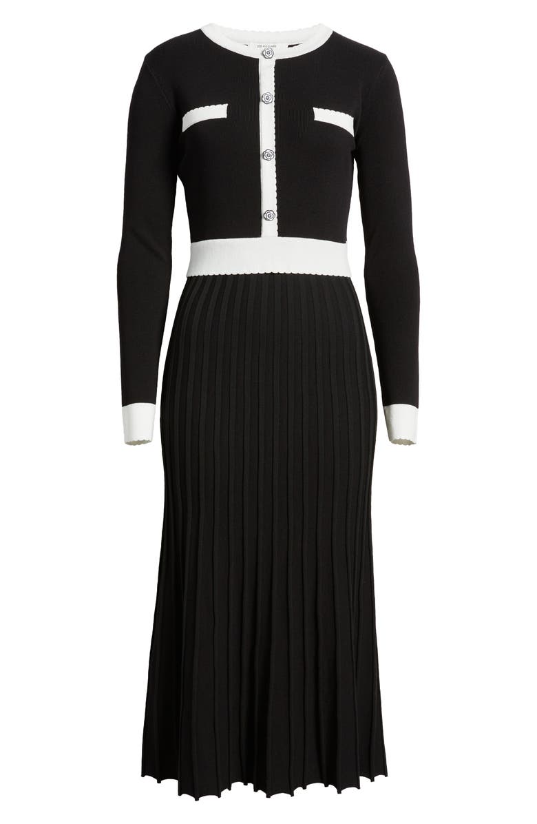 ZOE AND CLAIRE Long Sleeve Midi Sweater Dress, Alternate, color, 