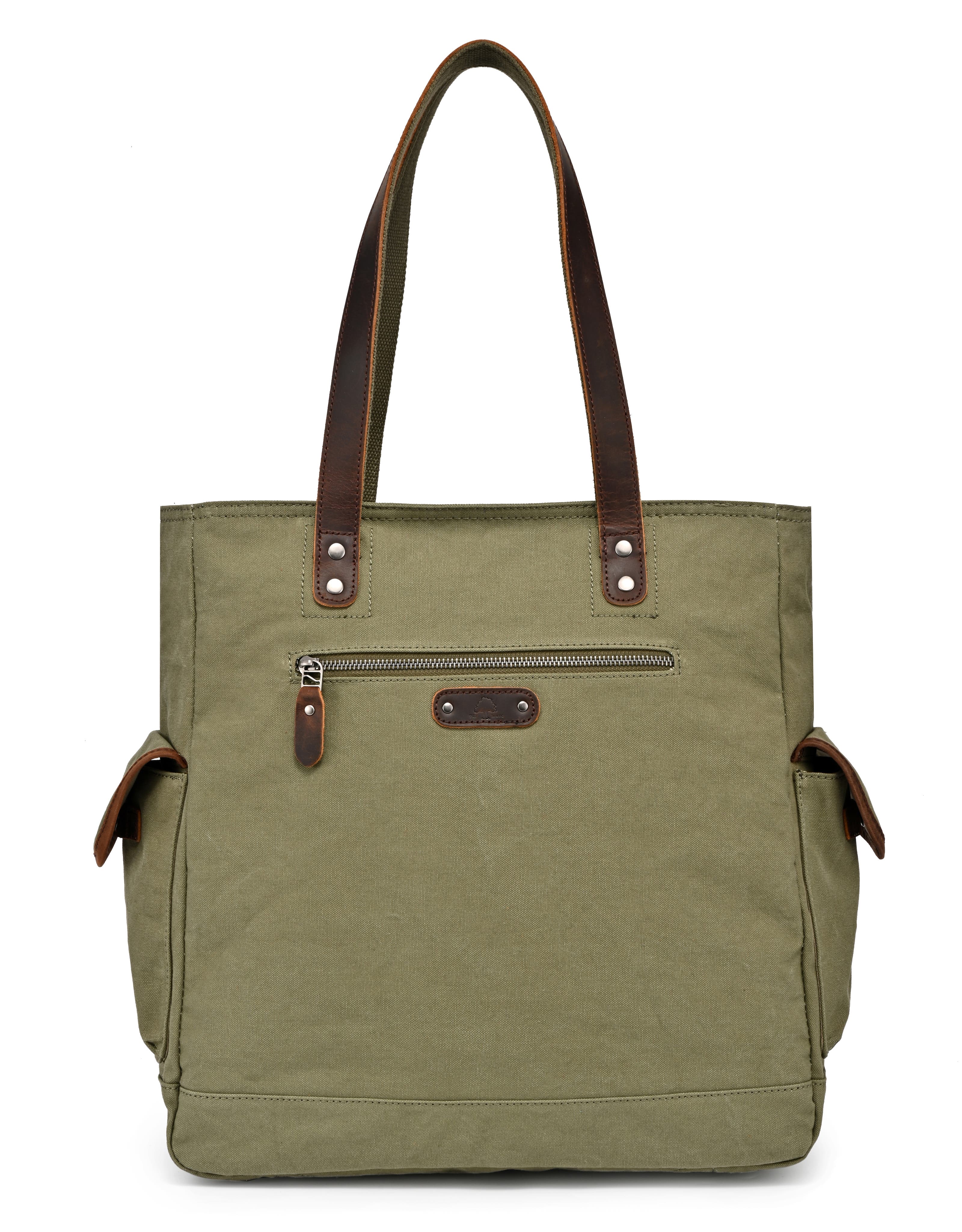 Valley and Sky Spacious Adventure Tote, Alternate, color, Olive