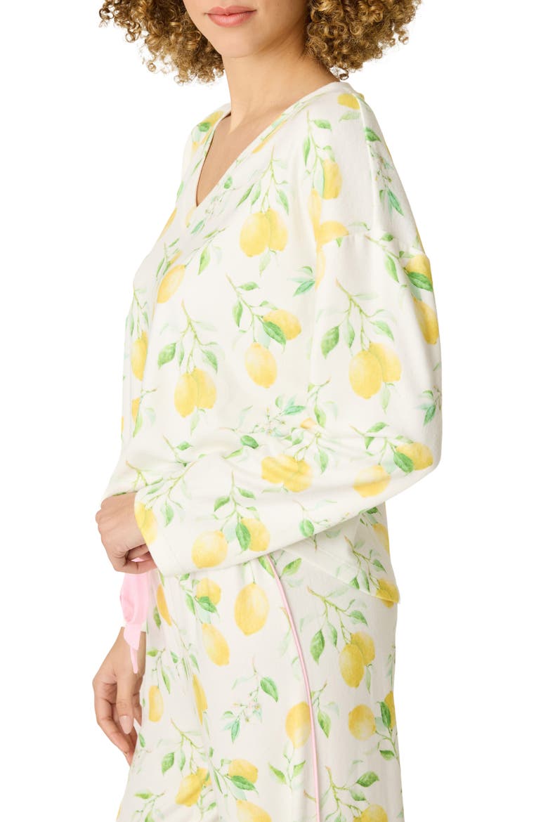 La Dolce Spritz Long Sleeve Pajama Top, Alternate, color, IVORY