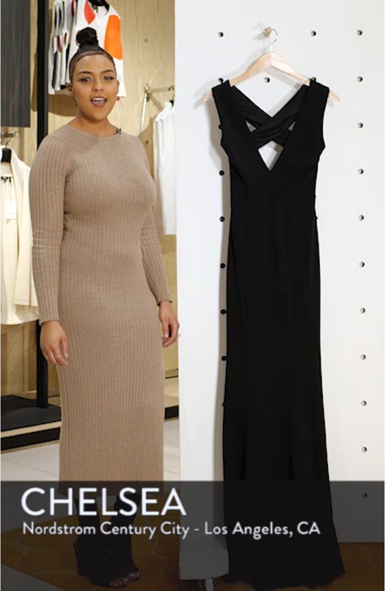 Heaven & Earth Plunge Neck Gown, sales video thumbnail