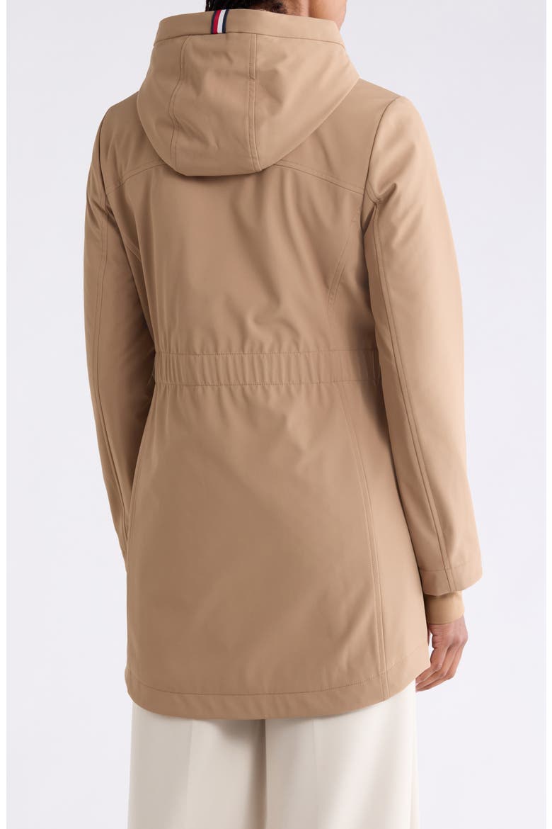 Water Repellent Hooded A-Line Jacket, Alternate, color, TAUPE
