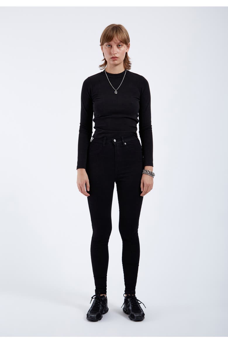 Solitaire High Skinny, Alternate, color, Black