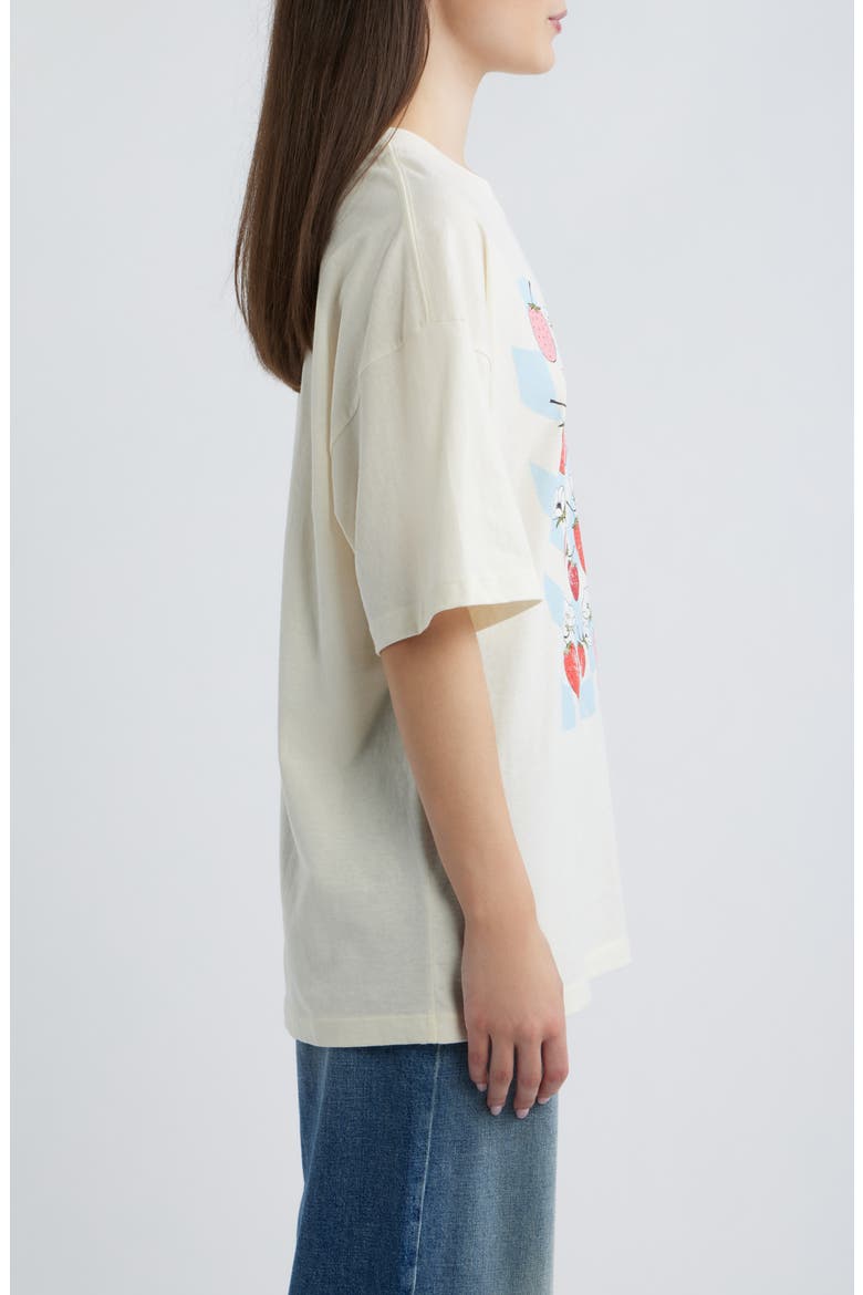 Strawberry Fields Graphic T-shirt, Alternate, color, MARSHMALLOW