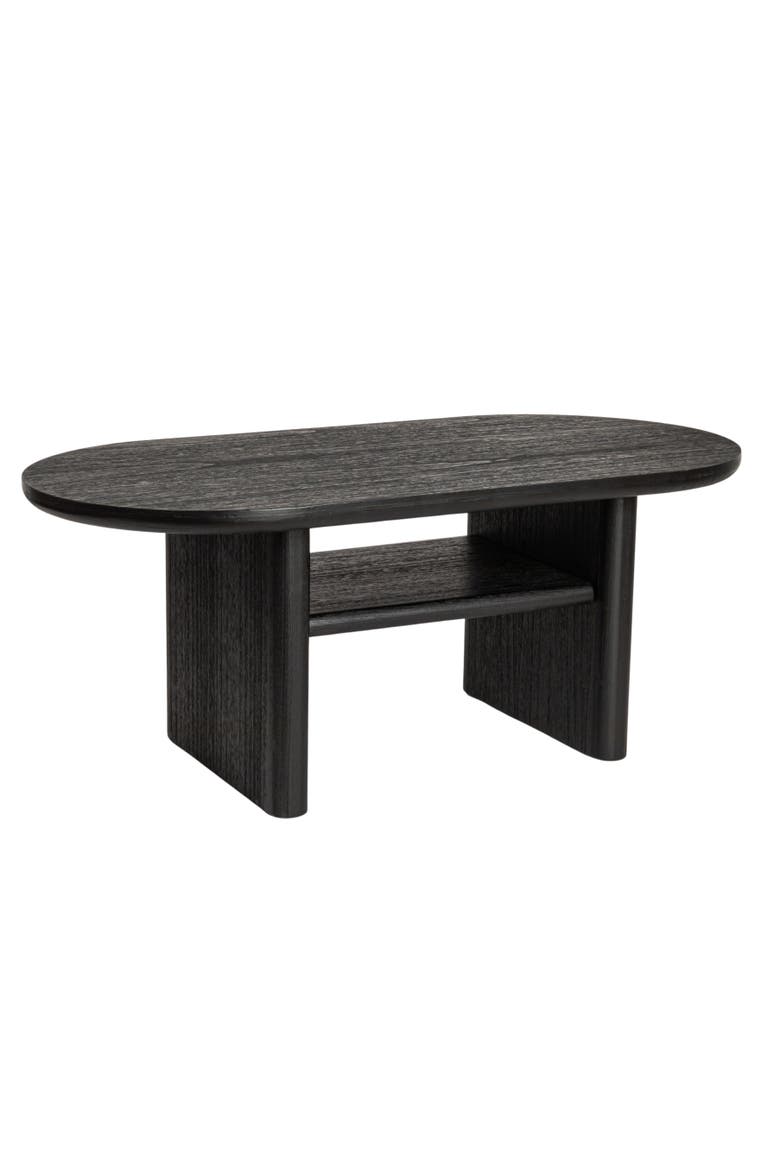 Sturdy Firwood Coffee Table, Black, Main, color, Black