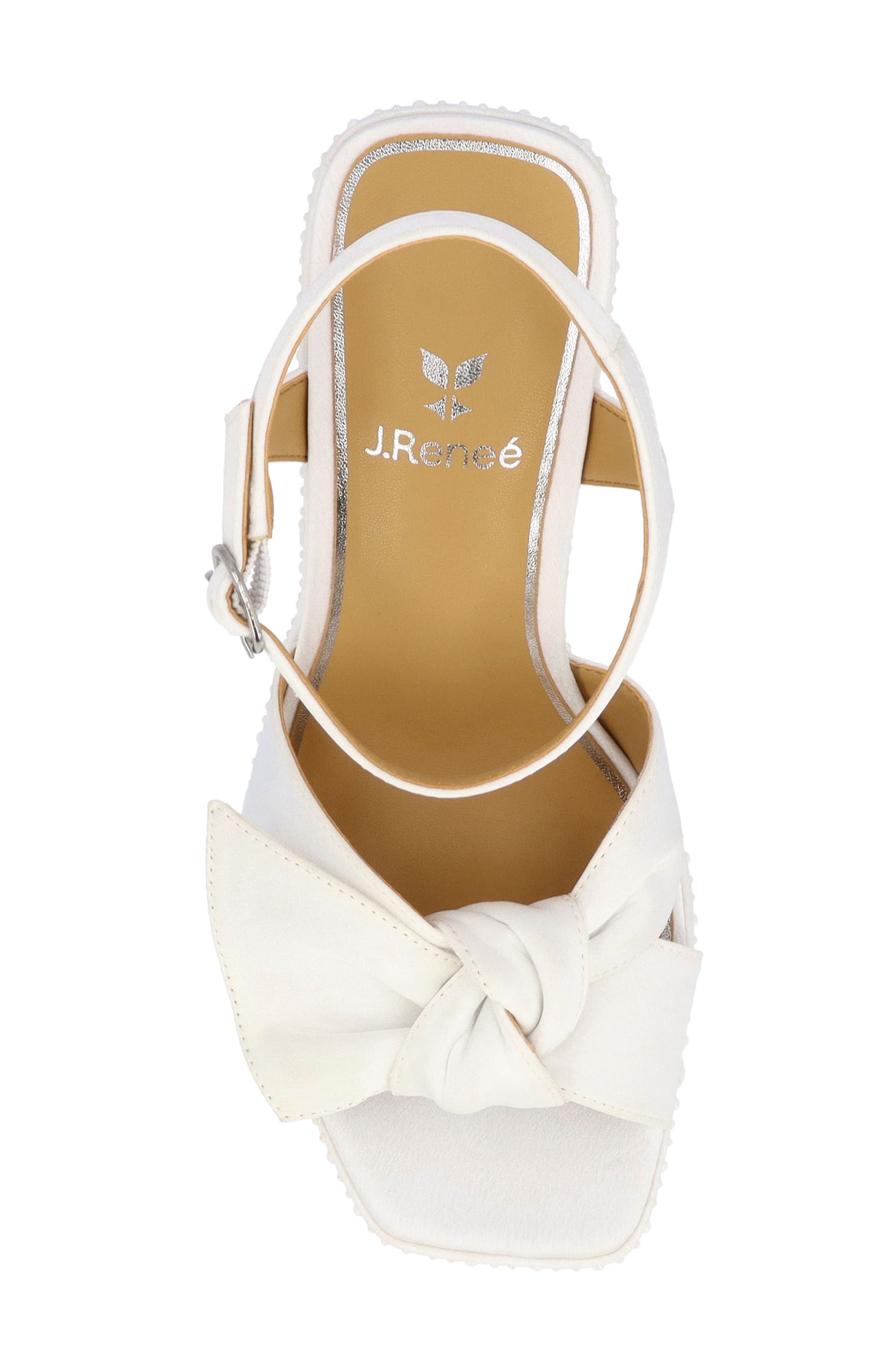 Burkett Ankle Strap Platform Sandal, Alternate, color, WHITE
