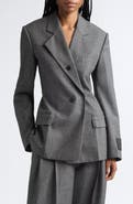 Alexander Wang Button Lapel Oversized Blazer