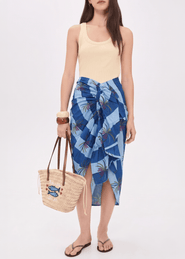 GUADALUPE DESIGN Luciana Palm Pareo Skirt