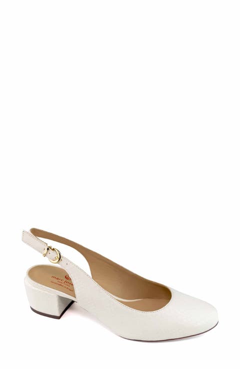 Broad St Slingback Leather Pump
