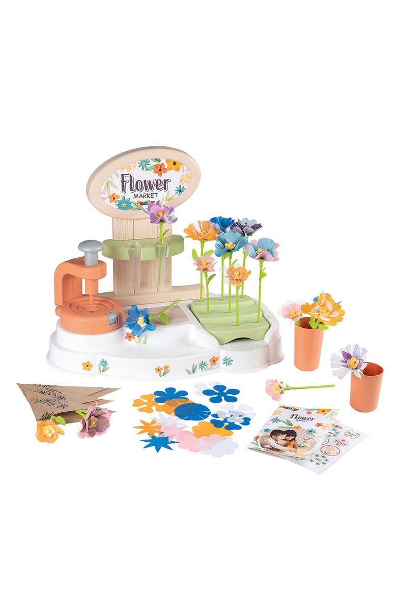 Smoby Flower Market Kids Diy 100 Piece Set, Alternate, color, 