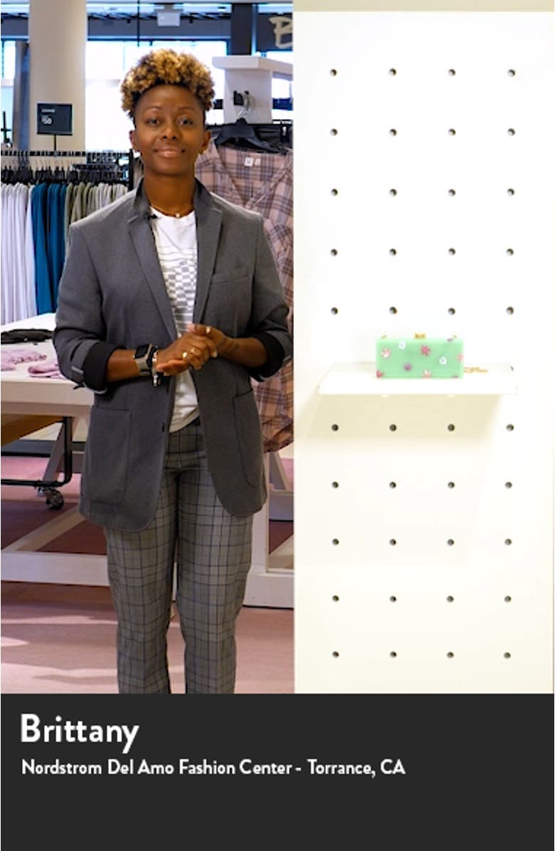 Floral Slim Acrylic Box Clutch, sales video thumbnail